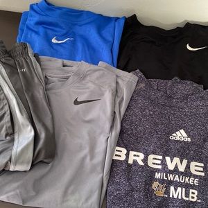 Used Boys (M) Athletic Nike and Adidas Bundle
